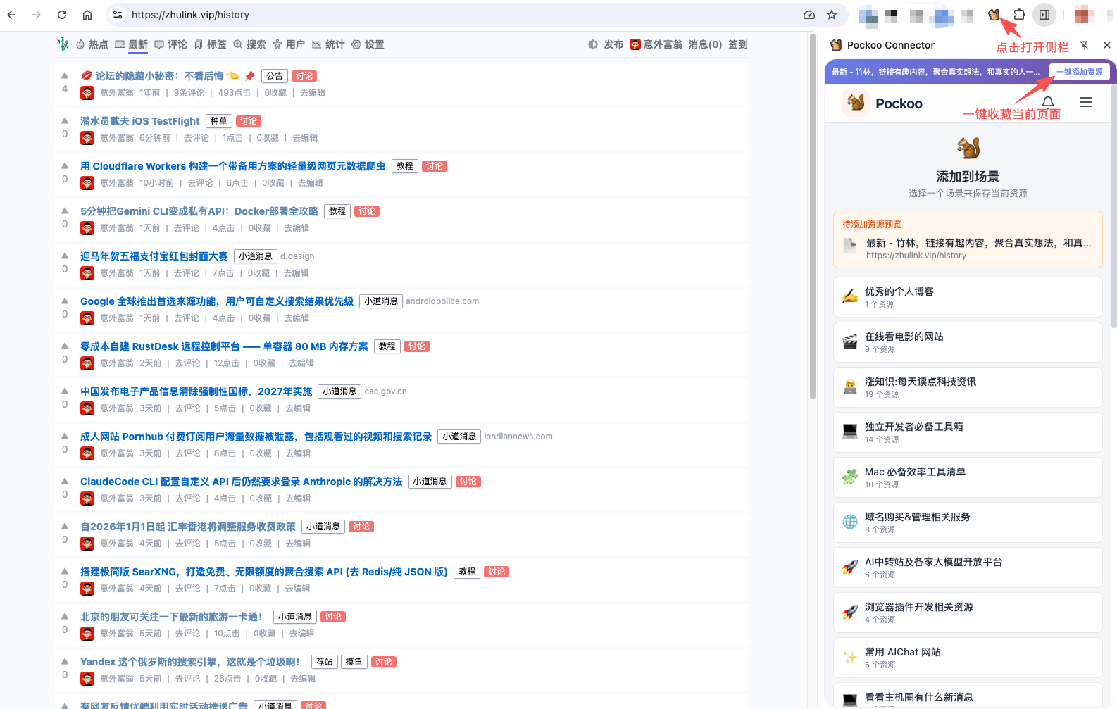 Pockoo浏览器插件